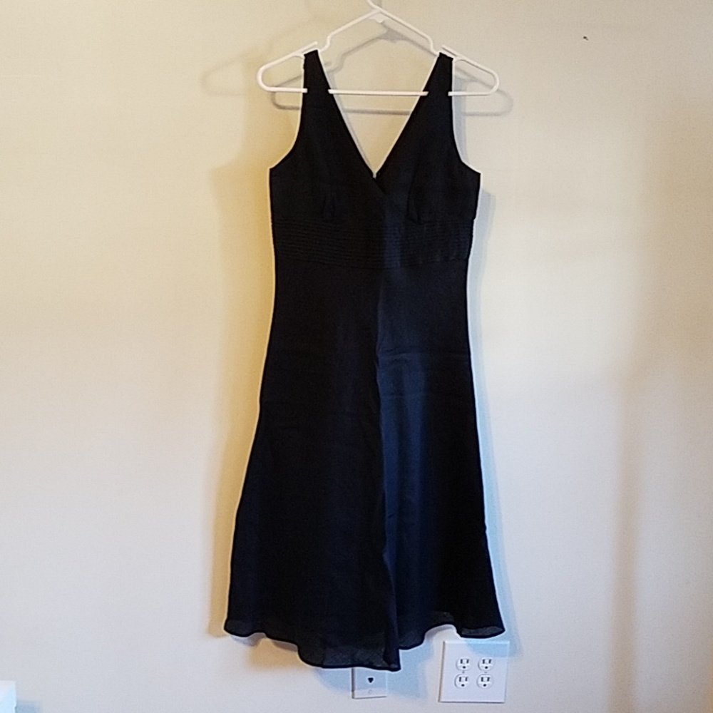 NWOT J.Crew black linen dress, size 2